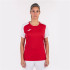 Camiseta de Fútbol Joma Academy IV Manga Corta Mujer Rojo Blanco