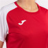 Camiseta de Fútbol Joma Academy IV Manga Corta Mujer Rojo Blanco