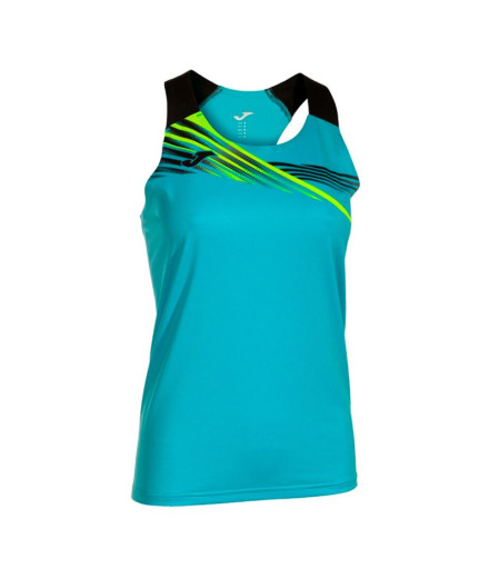 Camiseta de Running Joma Tirantes Elite X Turquesa Flúor...