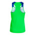 Camiseta de Running Joma Tirantes Elite X Verde Fluor Royal Niña