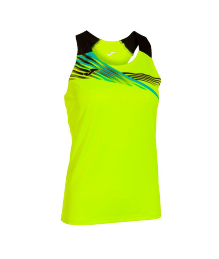 Camiseta de Running Joma Tirantes Elite X Amarillo Fluor...