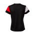 Camiseta de Fútbol Joma Manga Corta Crew V Negro Rojo Blanco Niña