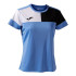 Camiseta de Fútbol Joma Manga Corta Crew V Azul Negro Blanco Niña