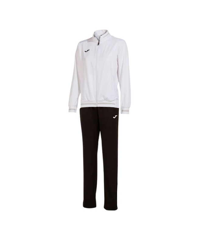 Chándal de Pádel Joma Montreal Blanco Negro Mujer