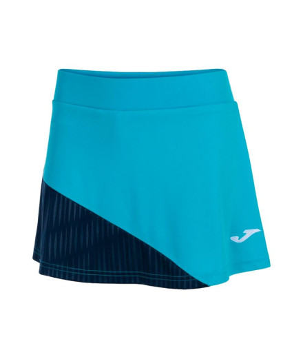 Falda de Tenis Joma Montreal Turquesa Flúor Marino Niña