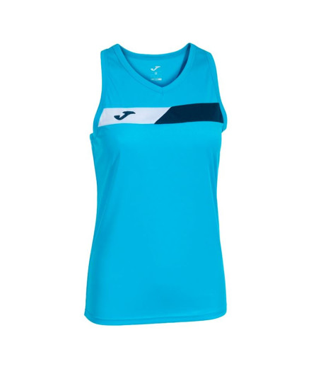 Camiseta de Pádel Joma Sin Mangas Court Turquesa Flúor...