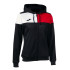 Chaqueta de Fútbol Joma Con Capucha Crew V Negro Rojo Blanco Niña