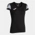 Camiseta Manga Corta Joma Elite XI Mujer Negro Antracita
