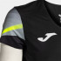 Camiseta Manga Corta Joma Elite XI Mujer Negro Amarillo Fluor
