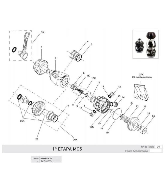 Tuerca Fijacion Estribo Mc5- Mc9 Cressi