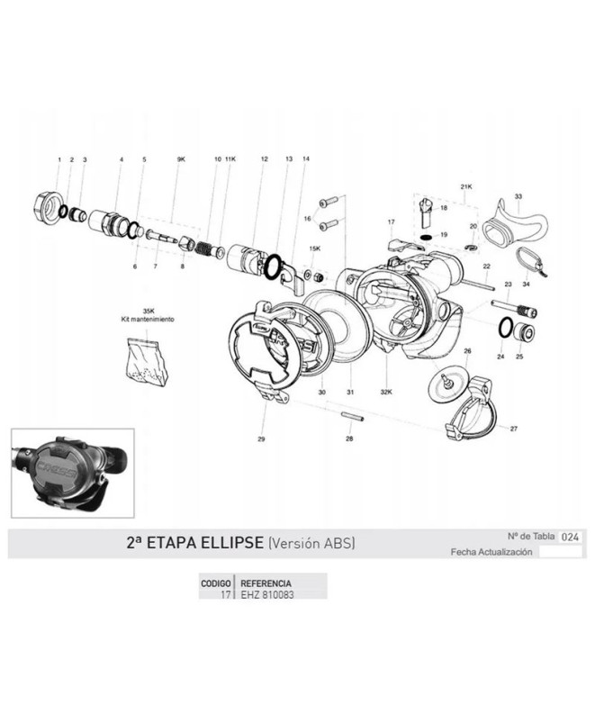 Embellecedor Superior Ellipse Cressi
