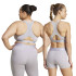 Sujetador Deportivo de Fitness adidas Techfit Medium Support Mujer Gris