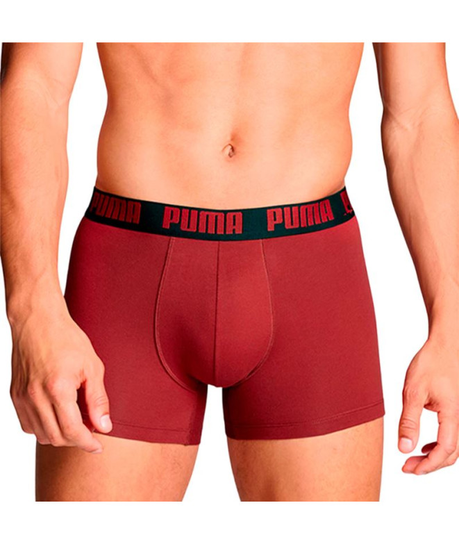Calzoncillos Puma Everyday Basic 2P burgundy...