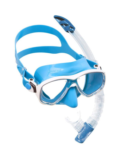 Kit de Buceo Cressi Marea Vip Colorama Unisex Azul-Blanco