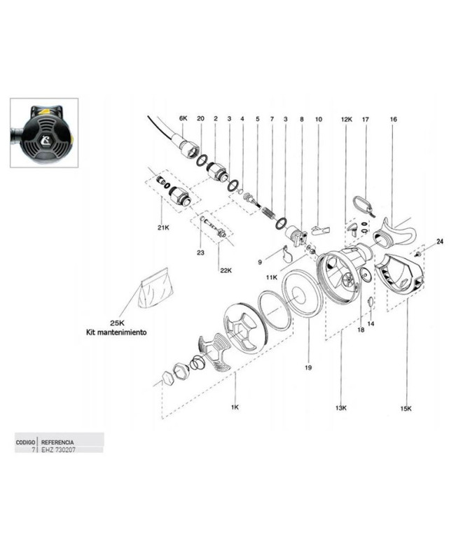Muelle Cressi 2ª Etapa F3-FX- Airplus Ellipse...