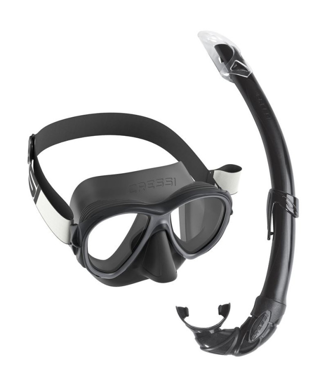 Kit de Buceo Cressi Samoa Tx  Dark Negro