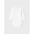Mono Name it Nbnbody 2PSolid White Bright White Bebés