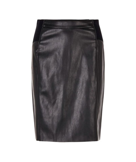 Falda Vero Moda buttersia Hw Coated Black Mujer