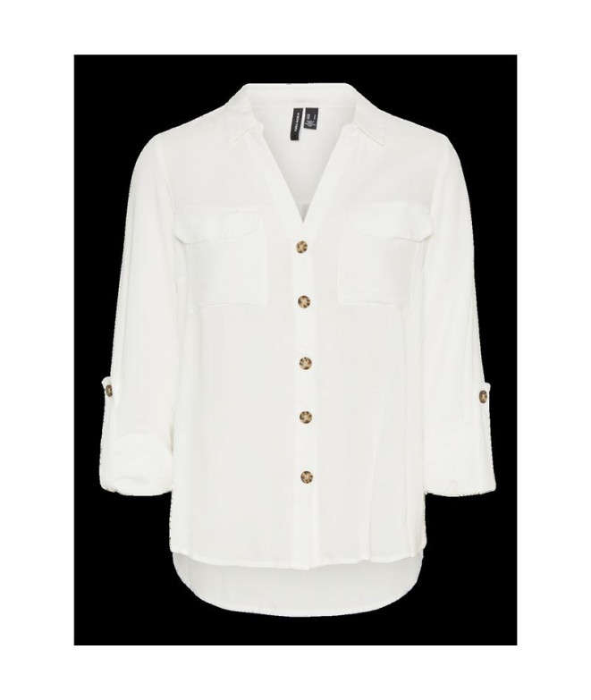 Camisa Vero Moda bumpy New Tll Snow White Mujer