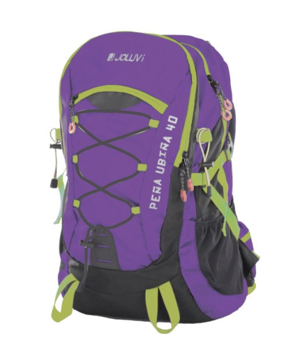 Mochila De Montaña Joluvi Peñaubiña 40 Morado-Citrico