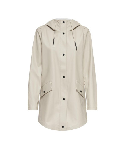 Chaqueta Only Onlelisa Raincoat Otw Noos Mujer Silver Lining