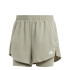 Pantalones de Fitness Adidas Aeroready Minimal 2 In 1 Shorts Mujer Gris