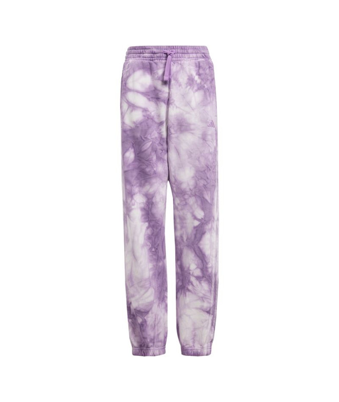 Pantalón adidas All Szn Tie Dye Infantil Morado