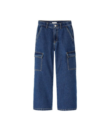 Pantalones Name it frose Wide Cargo Jeans 6190-Bs Dark...