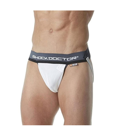 Coquilla Shock Doctor Core Supporter Pocket White Hombre