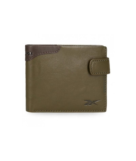 Cartera Horizontal Reebok Club Verde Con Cierre De Click...