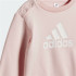 Conjunto Adidas Badge Of Sport Logo Jogger Infantil Rosa