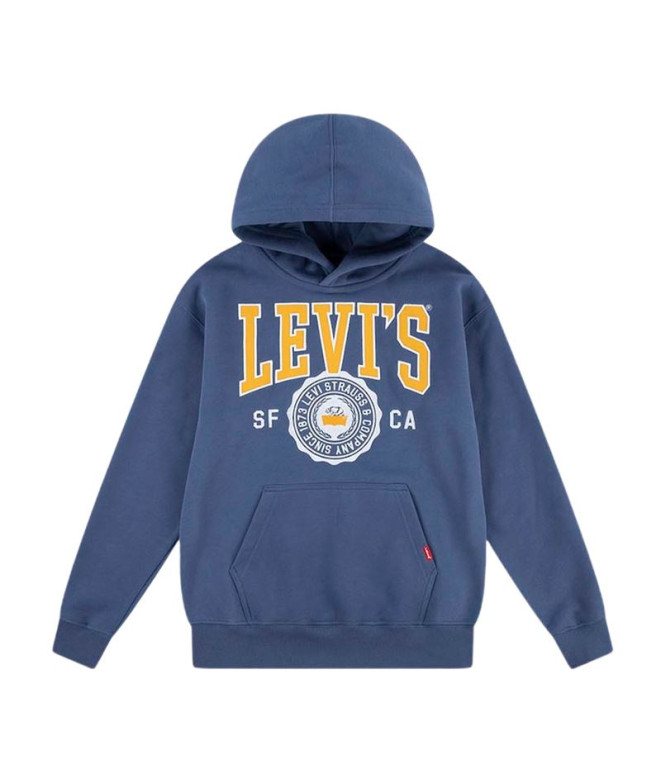 Sudadera Levis Lvb Sporty Hoodie Infantil Azul