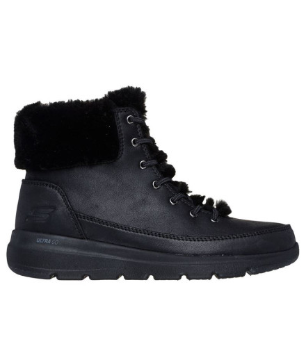 Botines Skechers Glacial Ultra Negro Mujer