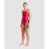 Bañador de Natación Arena Solid  Mujer Rojo