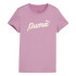 Camiseta de Casual Puma Essentials+ Script Metallic G Niña Rosa