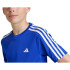 Camiseta adidas Train Essentials Aeroready 3 Bandas Regular Fit Niño Azul/Blanco