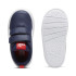 Zapatillas  Puma Courtflex V3 V Infantil Navy Blanco Rojo