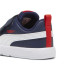 Zapatillas  Puma Courtflex V3 V Infantil Navy Blanco Rojo