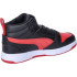 Zapatillas Puma Rebound V6 Mid Black For Negro/Rojo