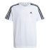 Camiseta adidas Essentials 3-Stripes Cotton Loose Fit Niña Blanco/Negro