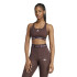 Sujetador Deportivo de Fitness adidas Techfit Medium Support Mujer Marrón