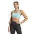 Sujetador Deportivo de Fitness adidas Powerreact Train 3Stipes Mujer Azul