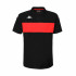 Polo Kappa Dianetti Hombre Negro/Rojo