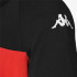 Polo Kappa Dianetti Hombre Negro/Rojo