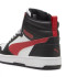 Zapatillas Puma Rebound V6 Mid Infantil Negro/Blanco/Rojo