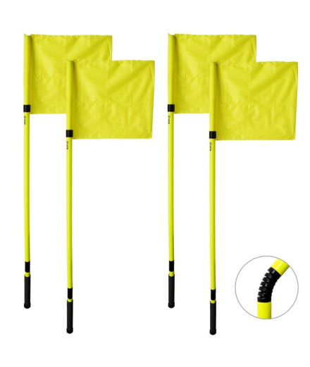 Set 4 Banderines Corner Flexibles Euro Zastor Amarillo Pack