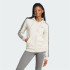 Chaqueta adidas Essentials 3-Stripes Full-Zip Fleece Hoodie Mujer Beige