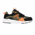 Zapatillas Kappa London Lace Infantil Negro/ Verde oscuro/ Naranja