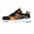Zapatillas Kappa London Lace Infantil Negro/ Verde oscuro/ Naranja