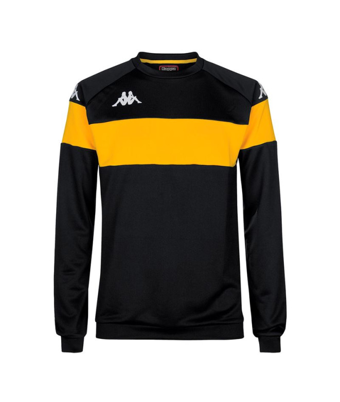 Sudadera Kappa Dido Negro Amarillo Hombre